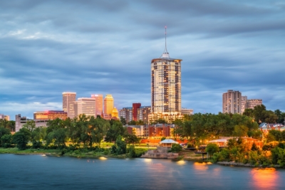 downtown-cityscape-at-dusk